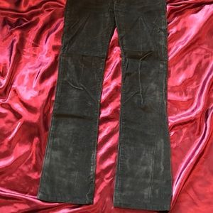 Worn Black Corduroy Earl Jeans Bootcut Size 25